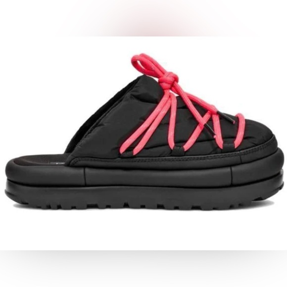 NWOB Ugg SZ 7 black/pink “Spaceslider” SEE MANUFACTURER’S DESCRIPTION IN PHOTOS - Picture 8 of 8